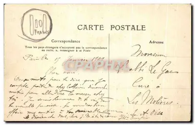 O Avião Biériot — Concurso dos 150 metros — 18 de dezembro de 1907 — Editor LES SPORTS — Verso