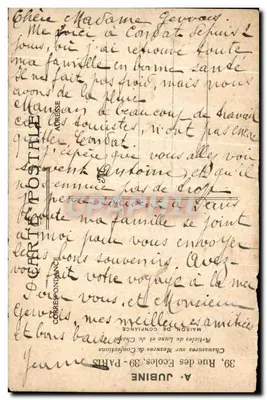 Poppies — scène de rivière avec château en arrière-plan — éditeur L. Wartien — Verso