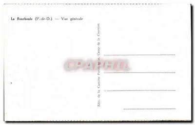 La Bourboule (P.-de-D.) — Vista general — Reverso