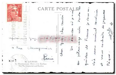Lourdes — Pomnik Zmarłych i Bazylika — Wydawnictwo Polaris - Lourdes — Rewers