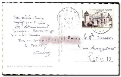 La Corniche d'Or w kierunku Cap Roux — Réal-Photo — n°66 — Rewers