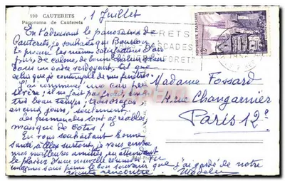 Cauterets — panorama — wydawca Craphil, nr 190 — Rewers