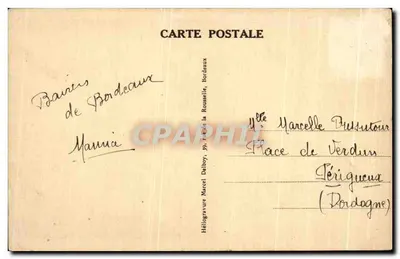 Bordeaux — Pomnik Girondynów — M.D. — Rewers