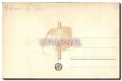 Castelo de La Malmaison — A entrada — editor A.N. Paris — Verso