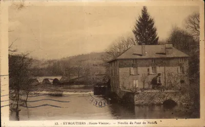 Eymoutiers, Haute-Vienne — Moulin du Pont de Neddé — Edição J. Wecker, n°13