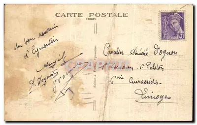 Eymoutiers, Haute-Vienne — Moulin du Pont de Neddé — Edição J. Wecker, n°13 — Verso