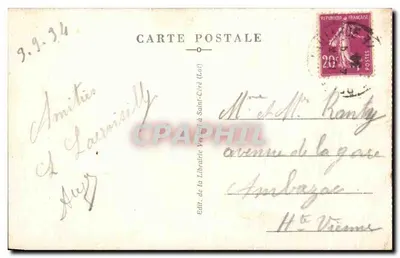 Rogamadour (Lot) — panoramowy widok wioski wzniesionej — Le Lot Illustré, nr 750 — Rewers