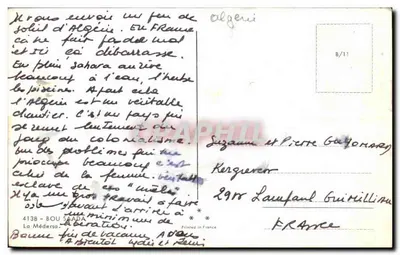 Mosquée de Bou Saâda — Algérie — éditeur La Médersa, n° 4138 — Verso