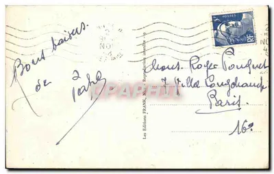 Antibes — Os Muros e as Alpes — Edições FRANK, Nice, n°169 — Verso