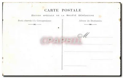 La Bénédictine — Salle du Dôme — Édition Spéciale de la Société Bénédictine — Verso