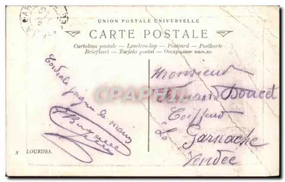 Lourdes — Vista sulla Basilica — editore L.L. — Verso