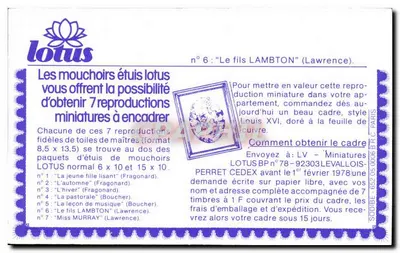 O filho LAMBTON — Lawrence — editor Lotus, n°6 — Verso