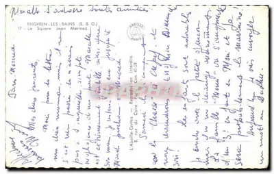 Enghien-les-Bains — Square Jean Mermoz — editor L'Abelle-Cortes, Paris — Verso