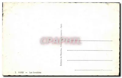 Les Invalides — Parigi — Edizioni Beaulieu, 5 bis rue du Louvre — Verso