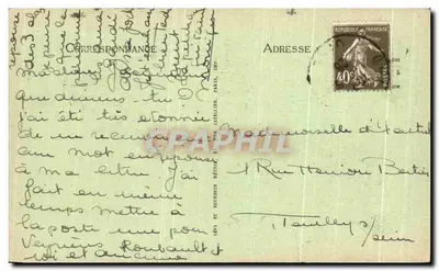 Meaux — Katedra — widok fasady gotyckiej z dzwonnikiem i rożeniem — LL, n°9 — Rewers