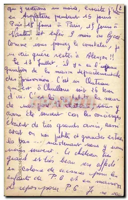 A'ENÇON — De Kathedraal — De Vier Evangelisten « St-Mathieu » — LL — Achterkant
