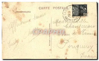 Caüterets, vista do Chemin de la Fruitière — La Raillère e ao fundo o Cabaliros — P. D. — Verso