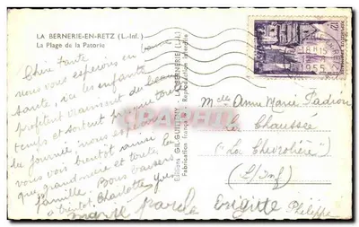 Plaża Patorie — La Bernerie-en-Retz — Wydawnictwo Gil-Guitteny — Rewers