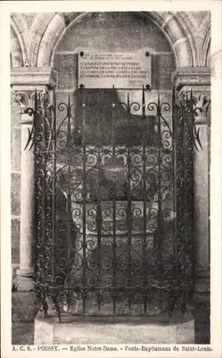 Poissy — Fontes Baptismais de São Luís — Igreja Nossa Senhora