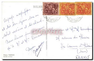 Lisboa — Porticólio dos Jerônimos — Edição Torres — Verso