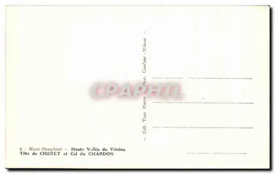 Szczyt CHÉRET i Przełęcz CHARDON — Wysokie Doliny Vénéon — Fot. Pierre Ture — Rewers