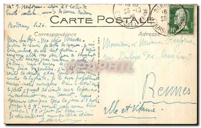 Bordeaux — Most i miasto, widok z Wieży Świętego Michała — LL — Rewers