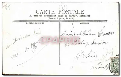 Fontainebleau — Cama do Imperador — Editor N° 1117 — Verso