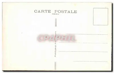 Le Pouliguen (Loire-Inf.) — Golvend effect op de rotsen van de Grande Côte — A. B. — Achterkant