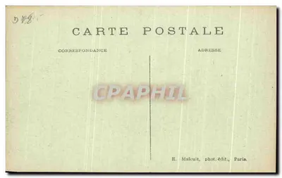 Vale de Chevreuse (S.&O.) — Castelo de DAMPIERRE — Fachaça Sul — E.M. — Verso