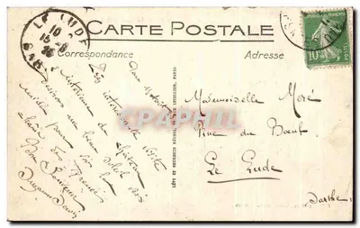 Visão do Castelo de Pau — LL — Ed. M. Rochon, Coleção de Castelo — Verso