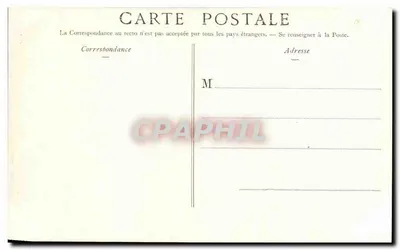 Tarjeta postal antigua Enghien Les Bains Castillo de Leòn — Reverso