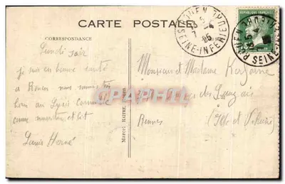 Rouen — Bursa — Grupa DOME wykonał R. Verlet, rzeźbiarz — Rewers