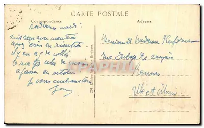 Bordeaux — Detalles del monumento de los Girondinos — Edición Attila, n°204 — Reverso
