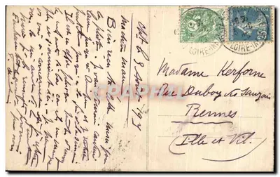 Le Grau d'Agde — As Pontas — Bilhete postal antigo n°243 — Verso
