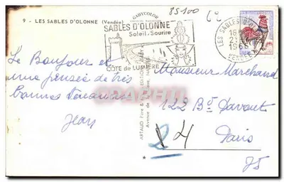 Les Sables d'Olonne — Widok panoramiczny i atrakcje — Gabycolor — Rewers