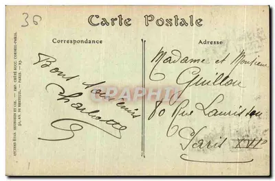Châteauroux — A Igreja Nossa Senhora — Antigos Estabelecimentos Neurden e Cie — Verso