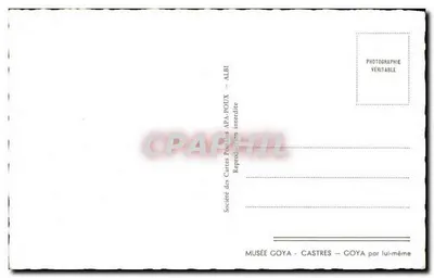 Portret Goyi — Muzeum Goyi, Castres — Société des Cartes Postales APA-POUX — Rewers