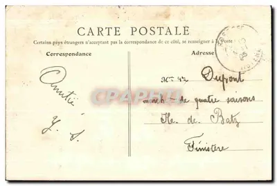Bois de Boulogne - Le Lac — E.R., Parigi, n° 111 — Verso