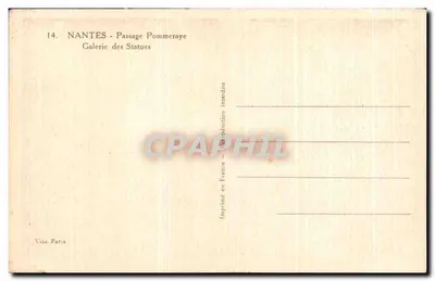 Nantes - Passage Pommeraye - Galeria das Estátuas — Visa Paris, n°14 — Verso