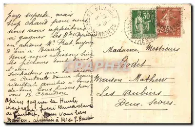Arredores de Bidarrax — Garganta da Nive — Editor LF, n°47 — Verso