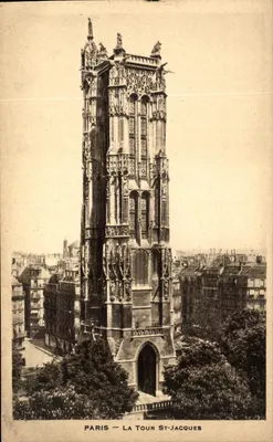 Paris — Torre St-Jacques — Editor não identificado, número de série não visível