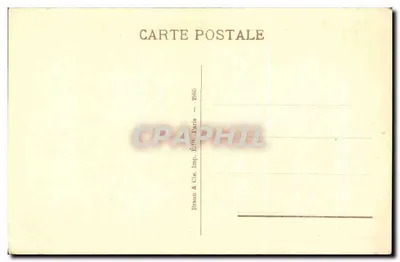 Myśliciel — Auguste Rodin — wydawca Braun & Cie, Paryż, n° 2465 — Rewers