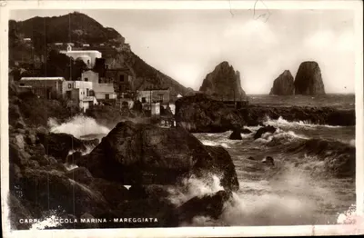 Bilhete postal antigo Marina Mareggiata