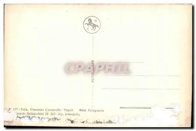 Bilhete postal antigo Marina Mareggiata — Verso