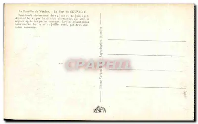 सौविले के किला — वर्डेन के युद्ध — फोटो वर्डेन M.10 — पीछे