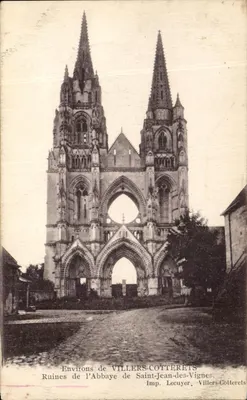 Ruínas da Abadia de Saint-Jean-des-Vignes — Villers-Cotterêts — Imp. Lecuyer