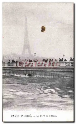 Paris inundado — O Porto do Alma — Ch. G. Strecker, Paris
