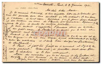 Notre-Dame van Parijs — uitzicht vanaf de Seine — Édug, n° 123 — Achterkant