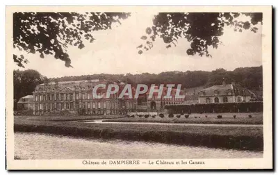 Castelo de DAMPIERRE — O Castelo e os Canais — L. Baslé, fot. Gif-sur-Yvette (S.-et-O.)