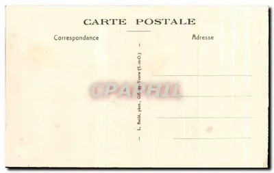 Castelo de DAMPIERRE — O Castelo e os Canais — L. Baslé, fot. Gif-sur-Yvette (S.-et-O.) — Verso